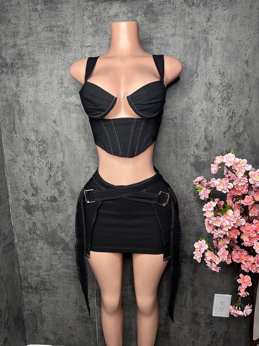 Black two piece set