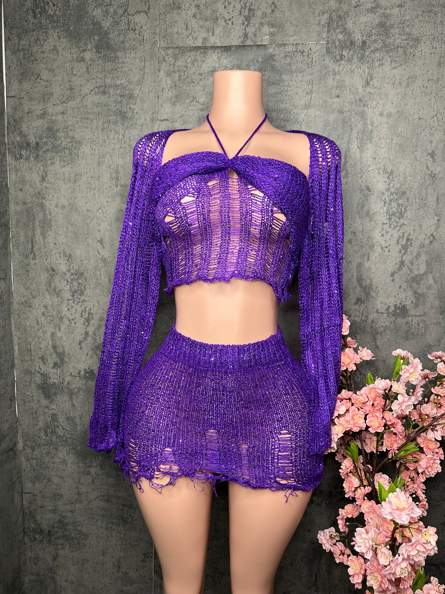 Purple three piece set